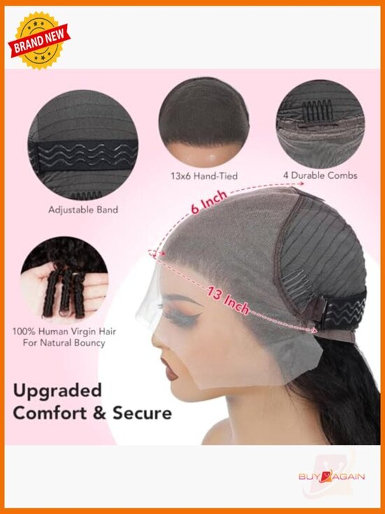 280 Density Burmese Curly Lace Front Wig Human Hair 13x6 Pre Plucked Hair